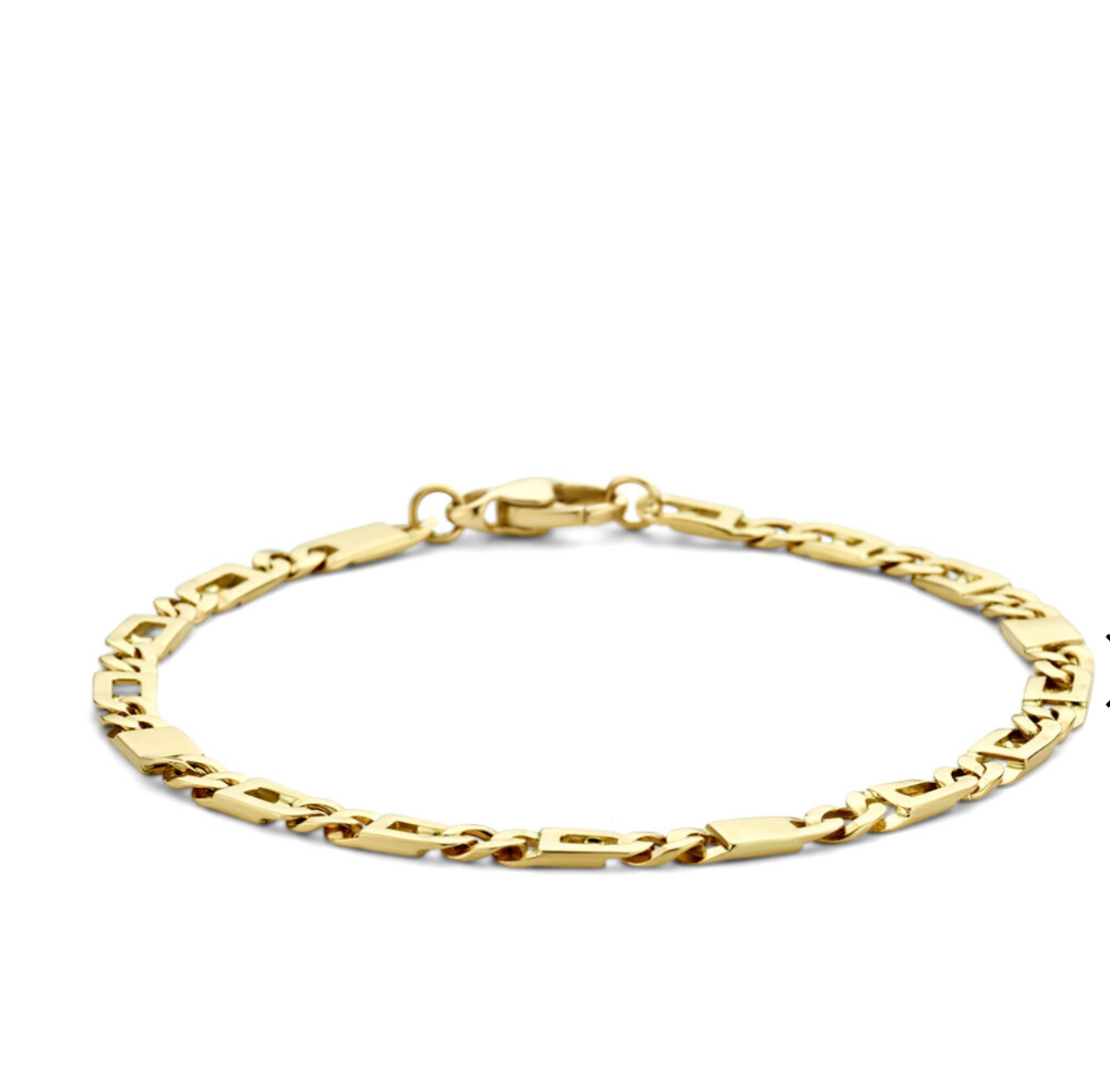 14krt gouden armband valkenoog 21cm 4,7mm